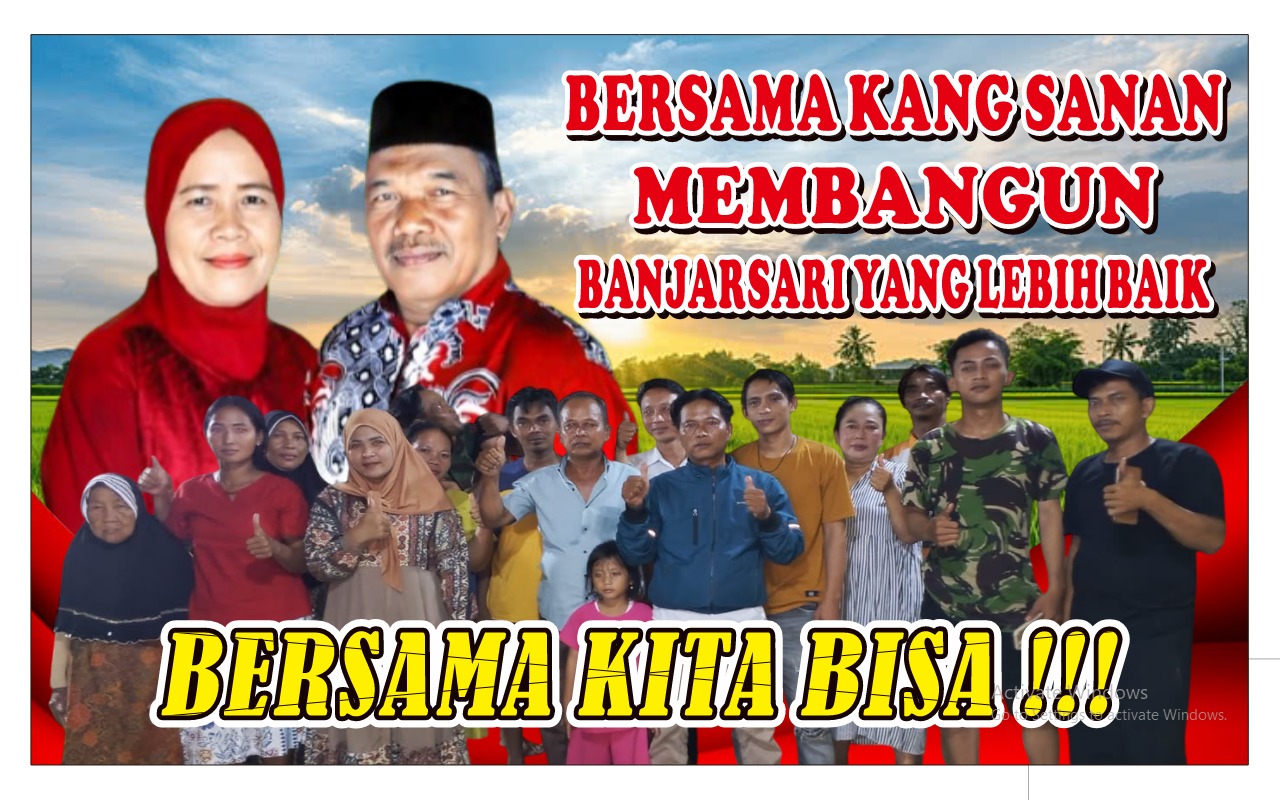 Kang Sanan Resmi Deklarasi Maju Bakal Calon Kepala Desa Banjarsari Periode 2026–2034