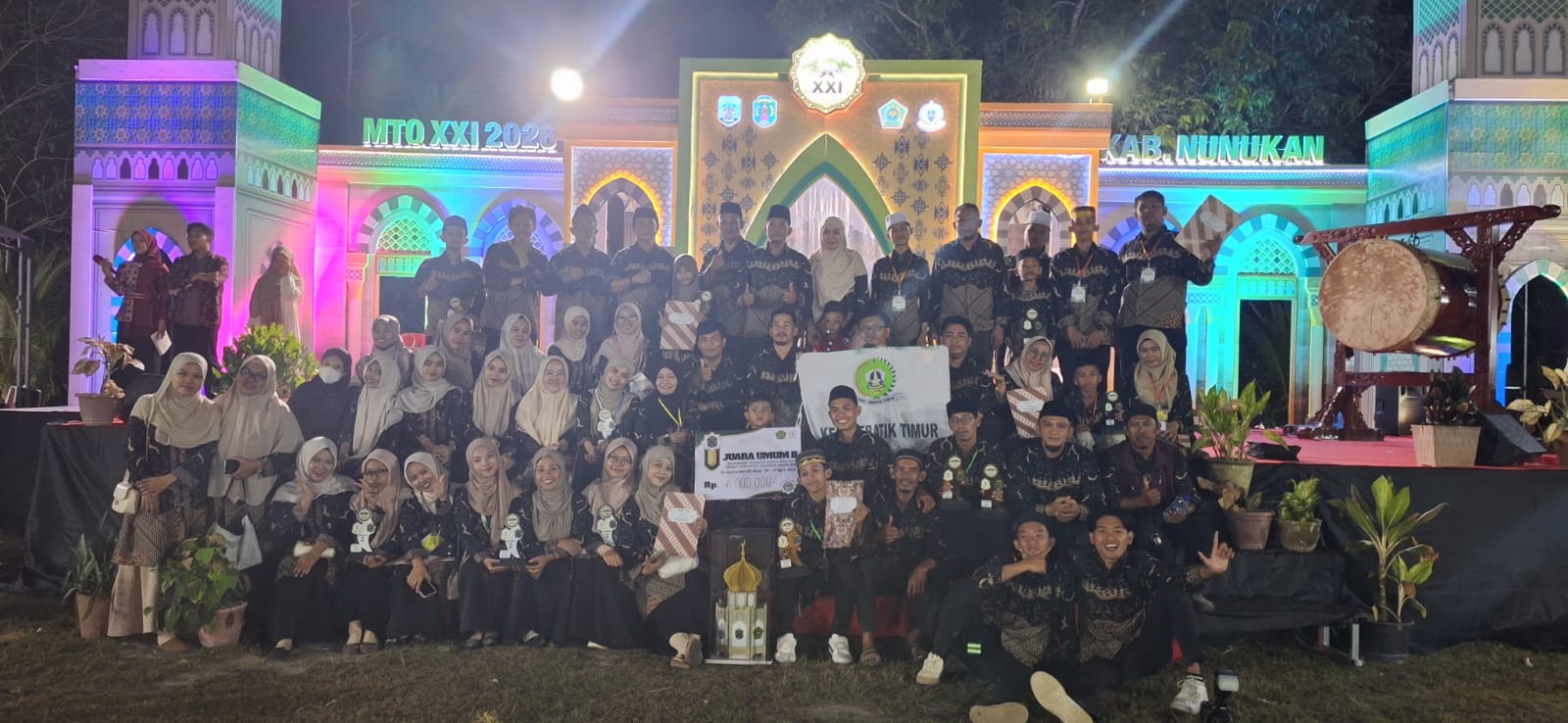 Kecamatan Sebatik Timur Pertahankan Gelar Juara Umum II MTQ Ke-XXI Kabupaten Nunukan