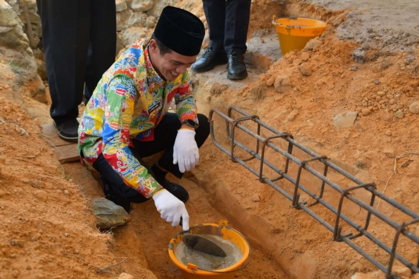 Bupati Nunukan Letakkan Batu Pertama Pembangunan Gereja Sidang Jemaat Kristus di Kelurahan Selisun