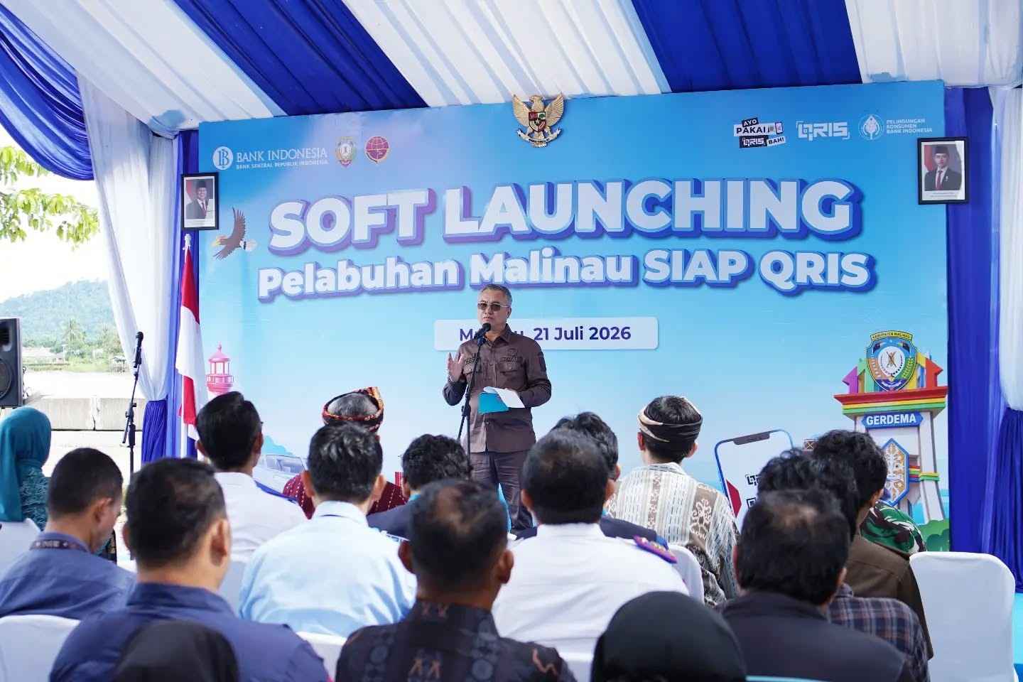 Bupati Malinau Resmikan Soft Launching Pelabuhan Speedboat SIAP QRIS, Dorong Digitalisasi Layanan Publik
