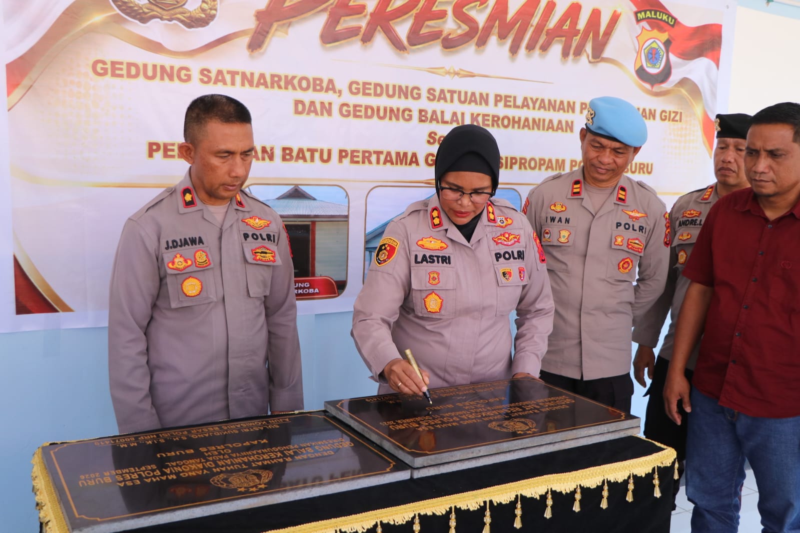 Polres Buru Resmikan Sejumlah Gedung Baru, Perkuat Pelayanan dan Pengabdian kepada Masyarakat