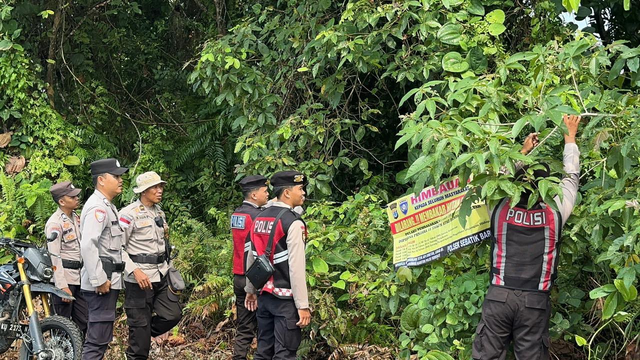 Polres Nunukan Gencarkan Patroli Pencegahan Karhutla, Pastikan Sebatik Barat Aman dari Titik Api