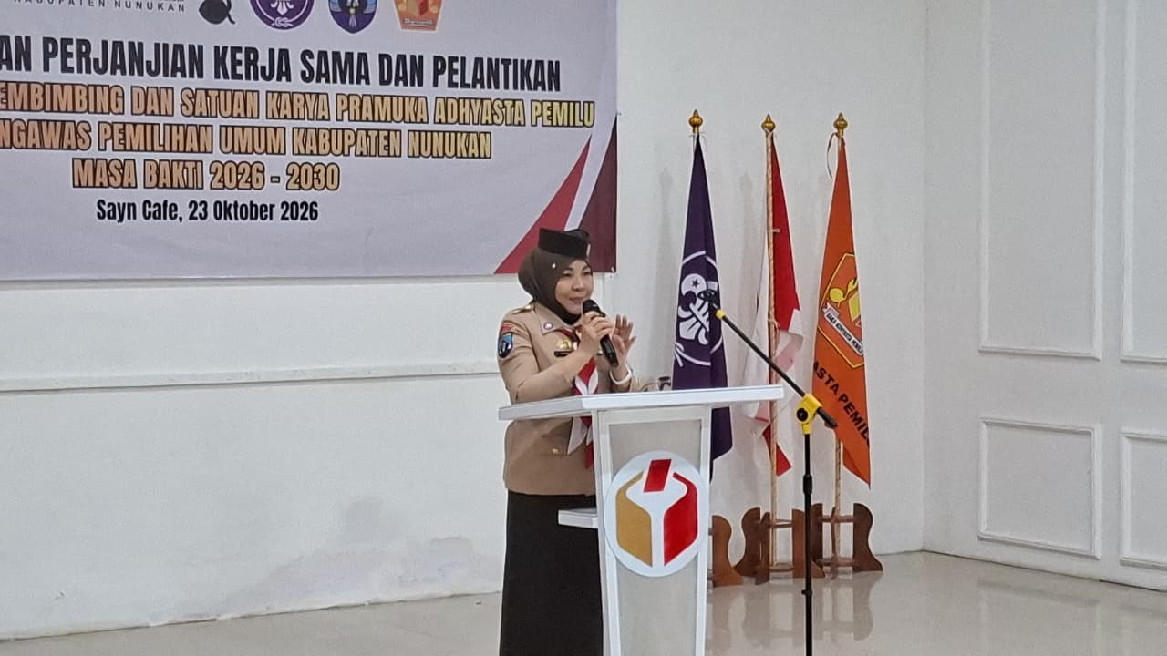 Pramuka Nunukan Didorong Aktif Awasi Pemilu dengan Tetap Menjaga Netralitas